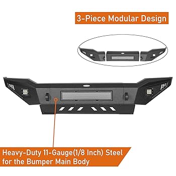 Amazon.com: Hooke Road 07-13 Tundra Full Width Front Bumper
